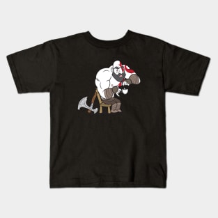 Kratos Enyoying Tea / Coffee Kids T-Shirt